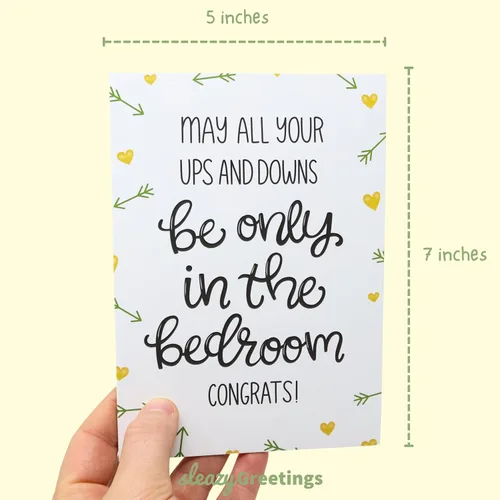 Vista 4 de Sleazy Greetings Divertida tarjeta de boda para ella despedida de soltera comprometida, despedida de soltera, tarjeta de compromiso inapropiada