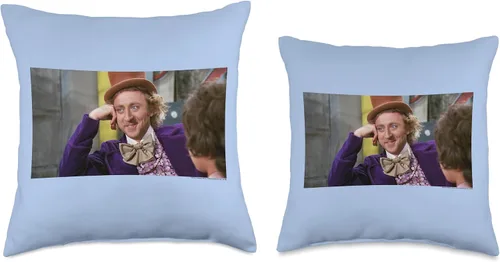 Vista 3 de Willy Wonka Chocolate Factory Condescendiente Wonka - Almohada de 15.7 x 15.7 in, multicolor