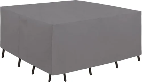 Vista 16 de Easy-Going Funda resistente 600D para muebles de patio, juego de mesa y silla rectangular al aire libre, funda impermeable para exteriores