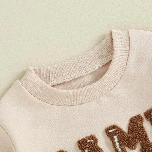 Vista 3 de Kupretty Sudadera de gran tamaño con estampado de letras para bebé recién nacida, para otoño e invierno