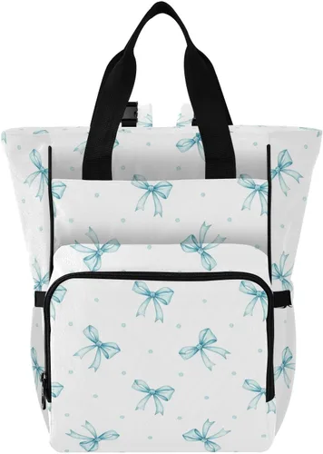 Vista 11 de Emelivor Bolsa de pañales con diseño de panal de abejas, con bolsillos aislados, bolsa organizadora de pañales para niños y niñas, unisex