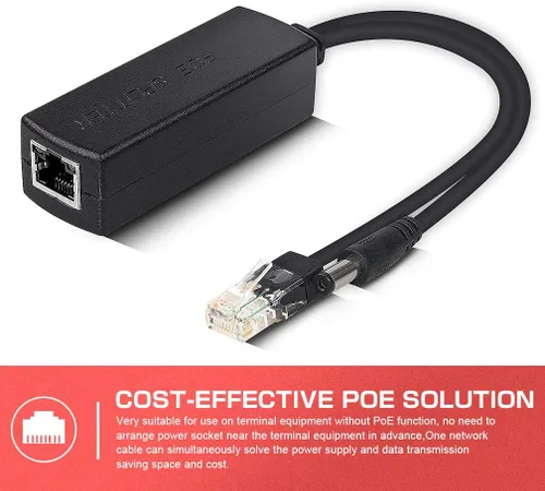 Vista 13 de ipolex 10/100M PoE Splitter Active, Power ethernet Splitter Adapter, 2