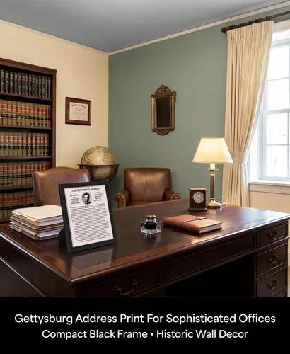 Vista 7 de Abraham Lincoln The Gettysburg Address - Póster histórico de Estados Unidos para el hogar, oficina, aula y decoración patriótica