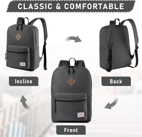 Vista 7 de Mochila para la escuela, ChaseChic - Mochila ligera resistente al agua para hombres, mujeres, universidad, escuela secundaria, adolescentes, niños