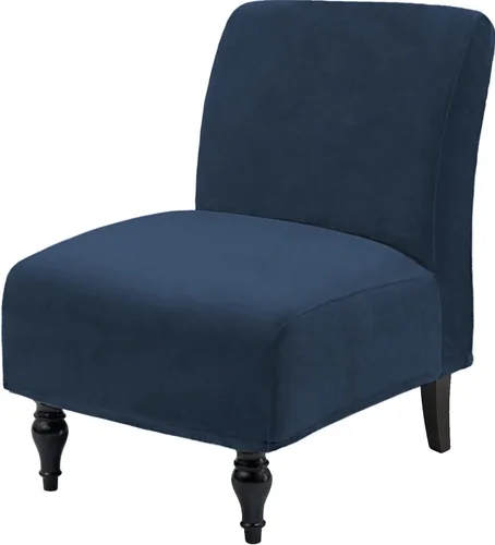 Vista 11 de Fundas decorativas de terciopelo para sillas sin brazos, de alta elasticidad, protector de muebles extraíble para sala de estar, comedor, hotel