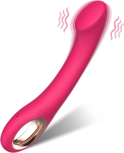 Vista 8 de Vibrador de clítoris de punto G, juguete sexual de silicona suave para mujeres y parejas Control de un botón,Diseño curvado ergonómico,10 modos