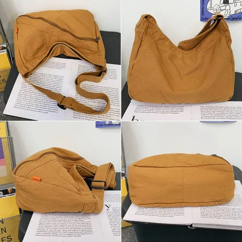 Vista 6 de Bolso cruzado de lona para mujer, bolsos cruzados de mensajero, carteras, bolso de hombro de diseñador para viajes, adolescentes y niñas