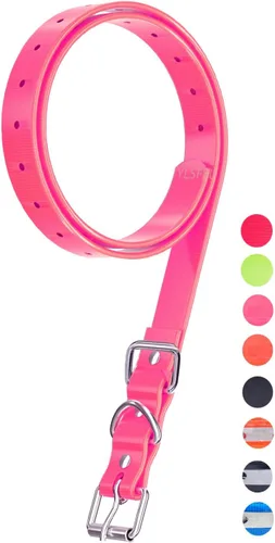 Vista 24 de Correa de collar para perros ETPET para la mayoría de receptores de collar de entrenamiento electrónico: Correa de TPU para mascotas, ajustable
