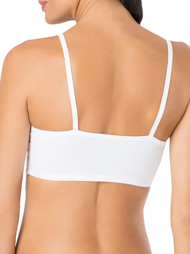 Vista 3 de Fruit of the Loom Women's Spaghetti Strap Cotton Pullover Sports Bra Value Pack