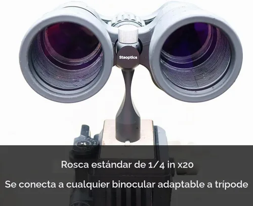 Vista 5 de Adaptador binocular de tirador de liberación rápida de 1/4 a 20 pulgadas, accesorios de montaje universal desmontable para 8 x 40 8 x 42 10 x 50 10