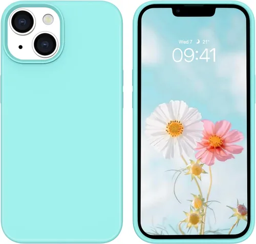 Vista 15 de BENTOBEN Funda compatible con iPhone 14, silicona suave, goma de gel, forro de microfibra, parte trasera dura, a prueba de golpes, funda protectora