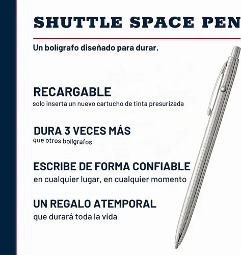 Vista 2 de Fisher Space - Bolígrafo espacial cromado (CH4)