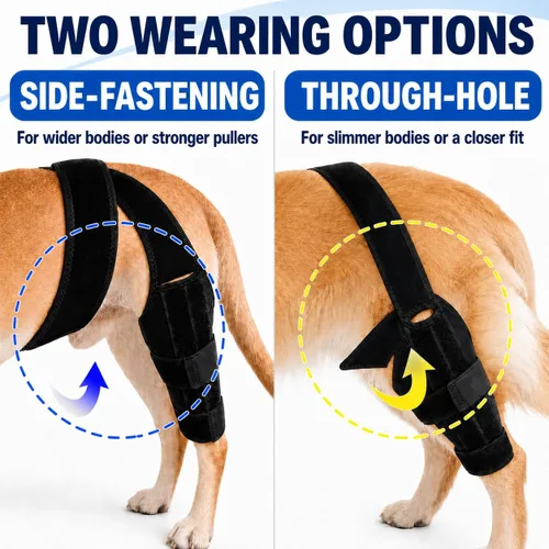 Vista 9 de Dog Knee Brace for Torn ACL/CCL, Hind Leg Support for Dogs (L)