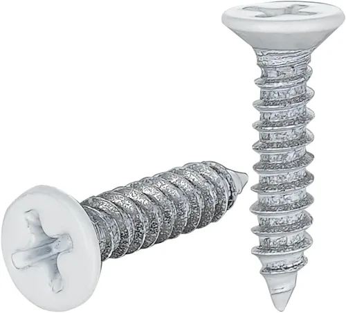 Vista 5 de JQK #4 x 1/2" Tornillo negro, tornillo de madera Phillips de cabeza plana 18-8 S/S con electrochapado negro de acero inoxidable, #4 x 1/2-pulgada
