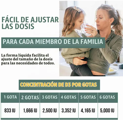 Vista 6 de Planta-D3 Vitamina D3 Orgánica 5000 UI - Vegana, Líquido Sublingual de Fuerza Máxima D3 en Gotas - 200% Mayor Absorción - Forma de Colecalciferol