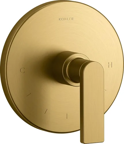 Vista 6 de Kohler K-T73133-4-CP T73133-4-CP - Moldura termostática compuesta con palanca de manija, válvula no incluida, cromo pulido, 1 unidad