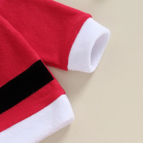 Vista 3 de Rarjuiey Disfraces de Navidad para bebé, niño y niña, ropa de Navidad de manga larga para cosplay, monstruo verde de Papá Noel