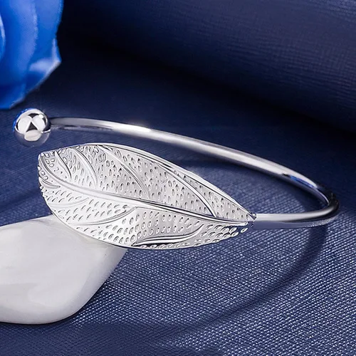 Vista 7 de Pulseras de plata de ley 925 para mujer elegante pulsera de plata de ley 925 pulsera de joyería para mujer pulseras de plata para cumpleaños