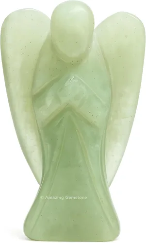 Vista 22 de Ángel de Amatista de Amazing Gemstone - Ángel de Cristal de Amatista y Figuras de Ángel Guardián de Bolsillo de Cristal de Amatista (10 centímetros)