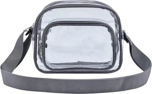 Vista 3 de Bolso bandolera transparente aprobado por el estadio adecuado para el trabajo viajes entrenamiento conciertos o deportes