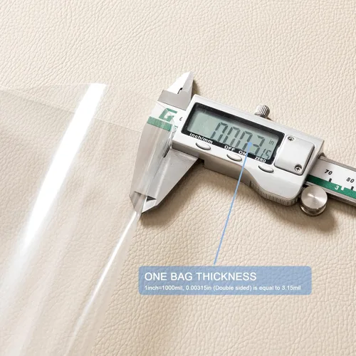 Vista 7 de joybest 100 bolsas de polietileno de plástico transparente con cremallera de 8 x 10 pulgadas, bolsas de plástico con cierre resellable con cierre