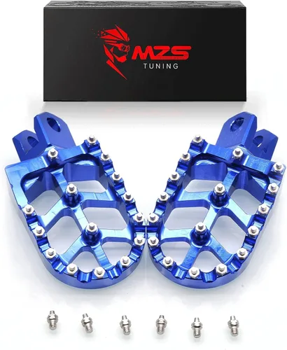 Vista 21 de MZS Estriberas para Moto de Cross, 2001-2018 Estribo de Motocicleta Adventure MX Pedal CNC Naranja Compatible con Modelos 65 85 125 150 200 250 300
