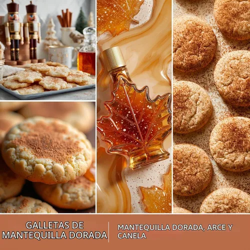 Vista 2 de Scentsationals Galletas de mantequilla marrón perfumada cera de Navidad