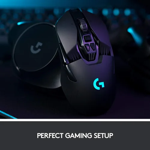 Vista 2 de Logitech G Ratón inalámbrico para juegos 903 Lightspeed con sensor Hero 25K, más de 140 horas con batería recargable y RGB LIGHTSYNC. Compatible