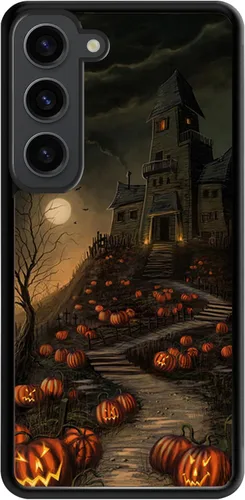 Vista 13 de Funda para Samsung Galaxy S20 5G - Funda de teléfono con patrón de casa embrujada de Halloween - Funda de TPU con protección de absorción de impactos