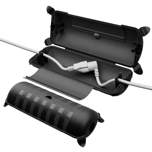 Vista 13 de RESTMO Caja de conexión impermeable para exteriores, cubierta de cable de extensión eléctrica resistente a la intemperie, cubierta sellada segura