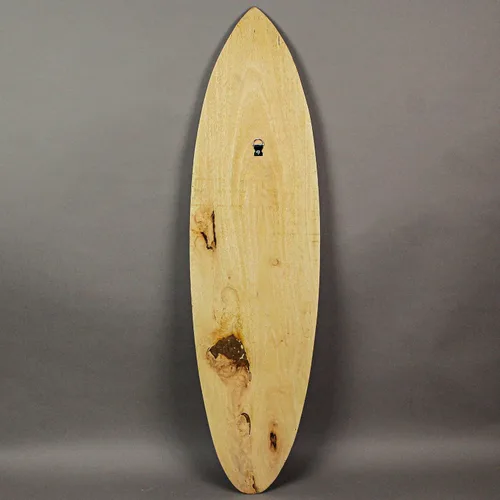 Vista 3 de Tabla de surf de madera decorativa de 32 pulgadas para colgar en la pared