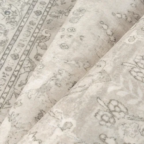Vista 8 de PureCozy Alfombra de área beige de 2 x 3 pulgadas, lavable, vintage, pequeña, para entrada, cocina, suave, retro, floral, de pelo bajo, tapete