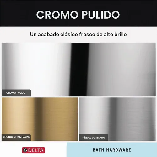 Vista 3 de Delta 79750 Cassidy soporte de papel higiénico, 79750 Cromo pulido