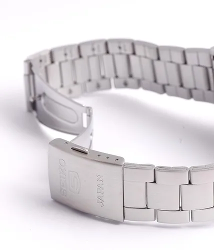 Vista 8 de Reloj analógico automático Seiko 5 de color platanegro de los hombres SNKN13J1