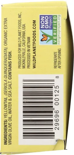 Vista 4 de Wild Planet Filetes de cola amarilla sin hueso sin piel en aceite de oliva virgen extra, 4 onzas (paquete de 12)