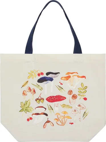 Vista 3 de Now Designs Printed Reusable Cotton Tote Bag, 15 x 18 inch
