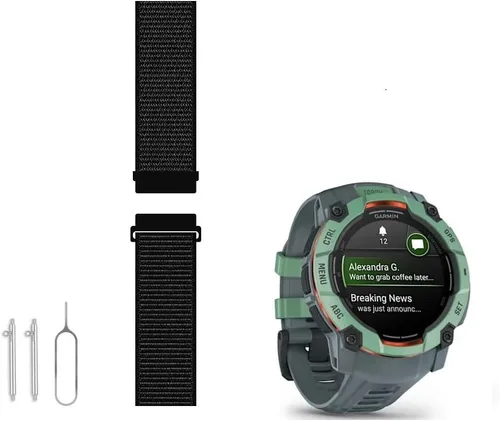Vista 7 de C2D JOY Correa de nailon tejida compatible con Instinct Tactical/Esports/Surf/Camo/Solar Instinct 2/2S Reloj deportivo al aire libre Correr