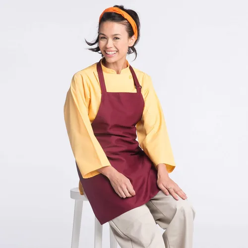 Vista 4 de Uncommon Threads Delantal unisex ajustable sin bolsillo para restaurante