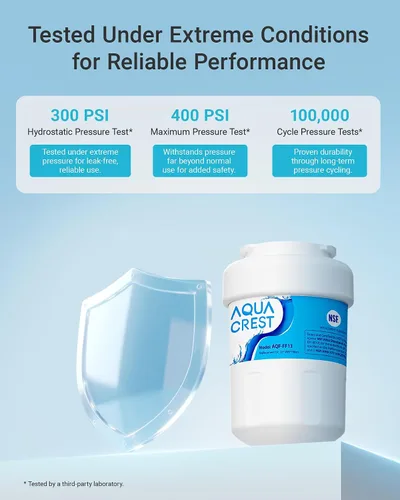 Vista 5 de AQUA CREST AQF-FF13 Reemplazo para filtro de agua para refrigerador GE® MWF®, SmartWater® MWFP, MWFINT, MWFA, GWF, HDX FMG-1, Kenmore® 9991