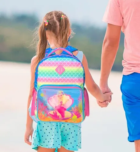 Vista 2 de HAPPYSUNNY Mochila de estudiante ligera de lentejuelas reversibles de 15 pulgadas, mochila escolar, H Mermaid - Juego de cambio de imagen, Mochilas