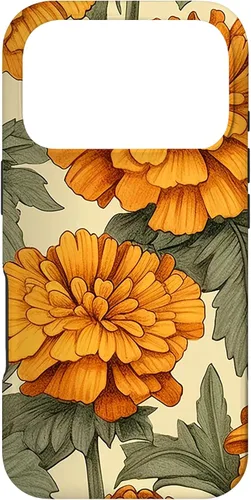 Vista 30 de Watercolor Marigold Flower Case for iPhone 16