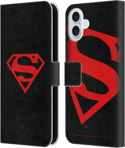Vista 124 de Head Case Designs Funda de piel con licencia oficial de Superman DC Comics con logotipos negros y rojos compatible con Apple iPhone 11