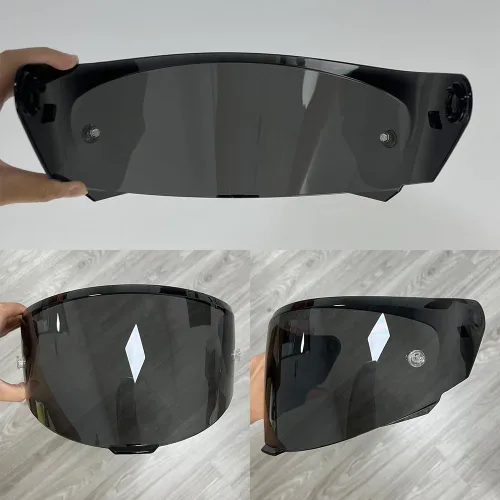 Vista 2 de Viseira Capacete - Escudos de visera para casco KYT TT Course Accesorios para casco facial (negro)