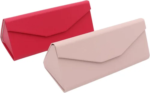 Vista 127 de Real Sic Funda para lentes de sol para hombres y mujeres, soporte magnético plegable para lentes de sol, inspirado en el color sólido