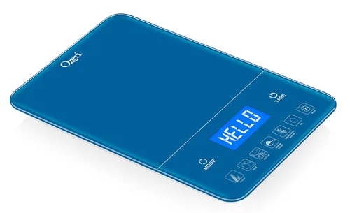 Vista 9 de Ozeri Touch III - Báscula de cocina con contador de calorías, 22 libras (22.0 lbs) en vidrio templado, Negro Touch III Series Kitchen Scale