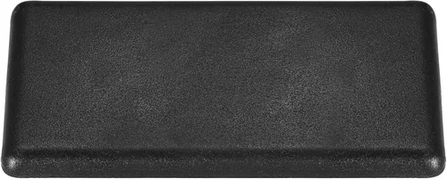 Vista 9 de uxcell Tapa de extrusión de aluminio cuadrada de plástico estándar Negro 0.787x0.787 in 20pcs