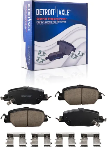 Vista 24 de Detroit Axle - Pinzas de freno traseras para el lado del pasajero + pastillas de freno de cerámica con herramientas de repuesto para Acura CL TL
