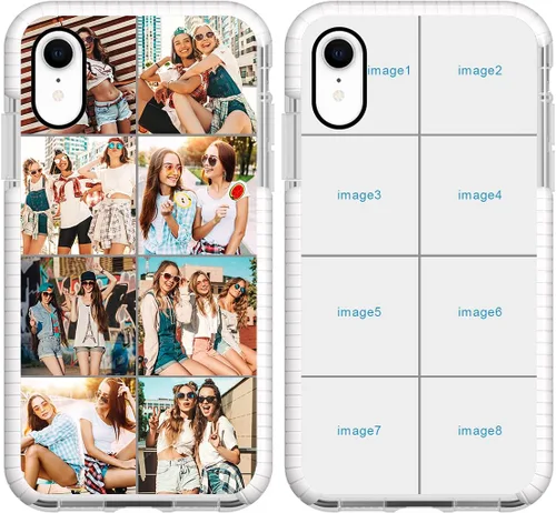 Vista 14 de Funda de teléfono personalizada para iPhone XR, diseño personalizado de fotos de collage de múltiples imágenes, resistente a los golpes, resistente