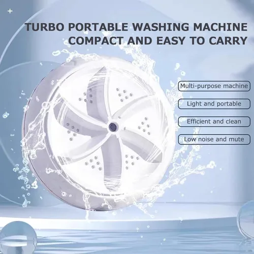 Vista 9 de Mini lavadora portátil USB,Lavavajillas de fregadero de cocina,Lavadora turbo ultrasónica para platos,Calcetines,Ropa
