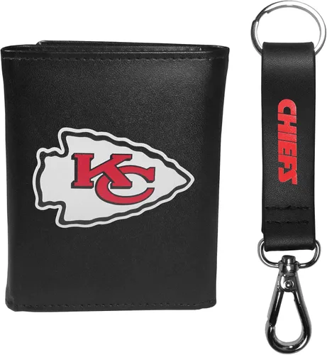 Vista 22 de Siskiyou Sports NFL unisex Tri-fold Wallet & Strap Key Chain
